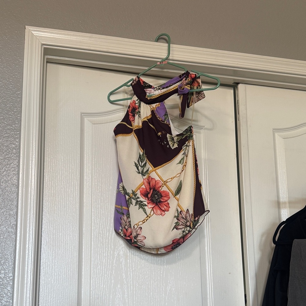 Floral Halter Neck Top